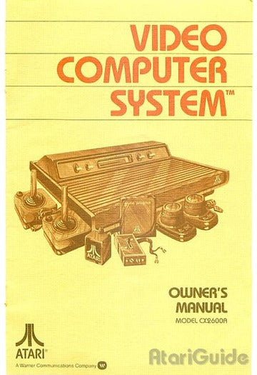 Atari 2600: Video Computer System Owner's Manual