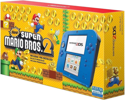Nintendo 2DS Electric Blue 2 [New Super Mario 2 Bros. 2 Pre-installed] (NTSC)