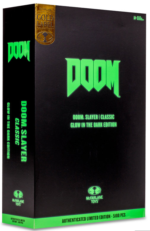 2024 McFarlane Gold Label - CLASSIC DOOM SLAYER Glow in the Dark Edition