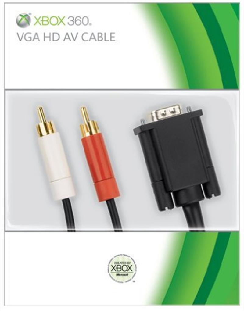 Xbox 360 VGA HD AV Cable (Black)