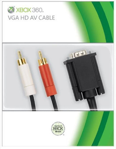 Xbox 360 VGA HD AV Cable (Black)