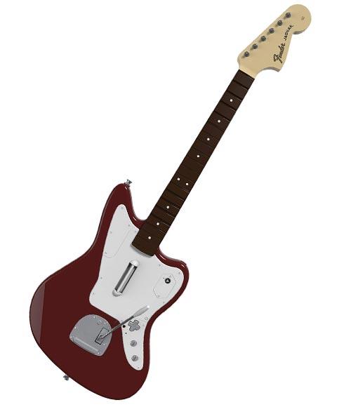 NTSC Rock Band 4 Wireless Fender Jaguar Guitar Controller [Candy Cola]