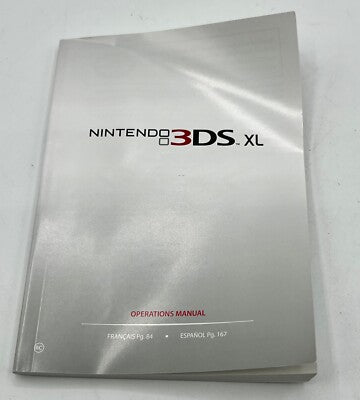 3DS: Nintendo 3DS XL Instruction Booklet [Brand New]