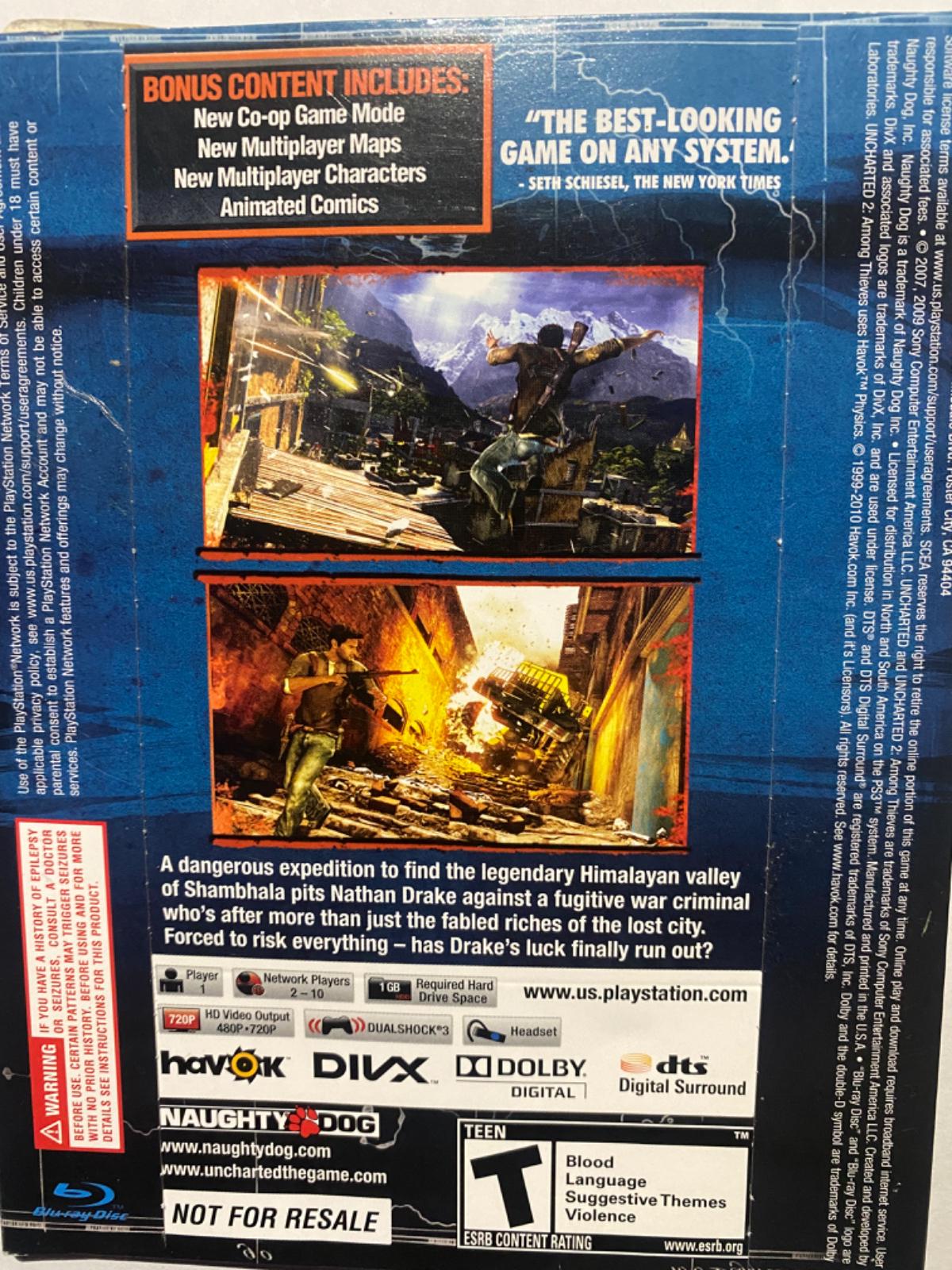 Uncharted 2: Among Thieves [Not For Resale]