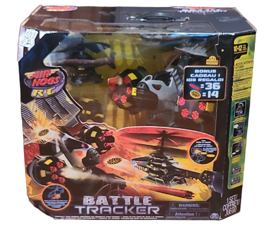 R/C Air Hogs Battle Tracker Heli Robot Helicopter Remote Control
