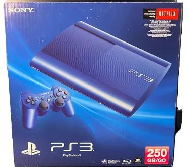 Playstation 3 Super Slim 250GB Console Azurite Blue (NTSC)