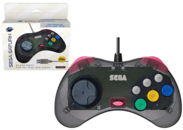 Sega Saturn USB Controller (Slate Grey) - Retro-Bit (NTSC)