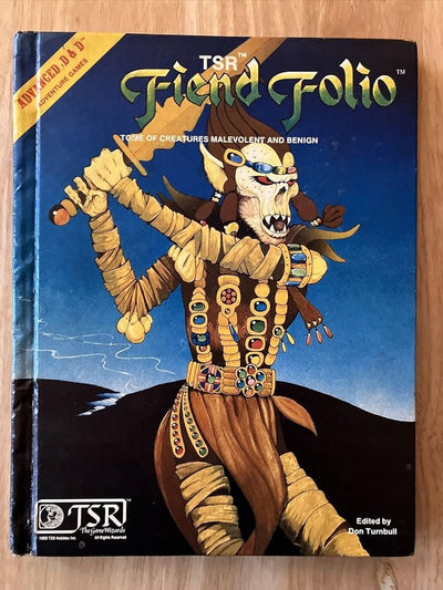 Advanced Dungeons & Dragons - Fiend Folio - Tome of Creatures Malevolent and Benign