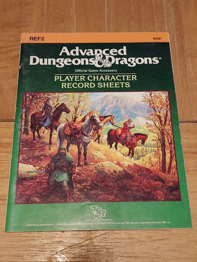 Advanced Dungeons & Dragons - Player Character Record Sheets