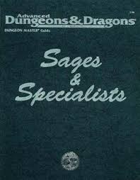 Advanced Dungeons & Dragons - Sages & Specialist