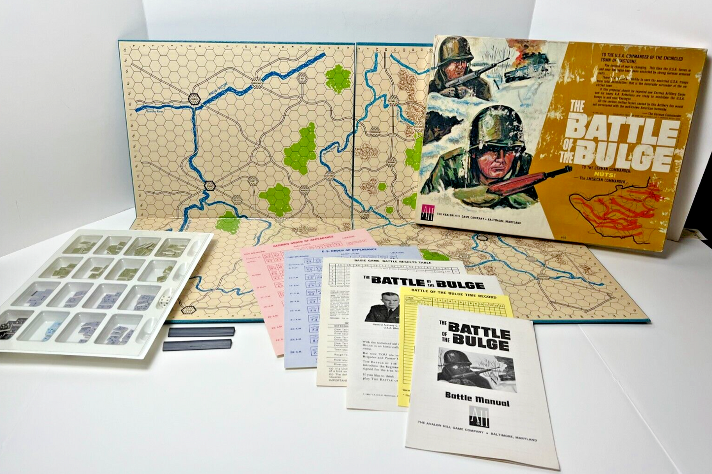 Battle of the Bulge 1965 Board Game