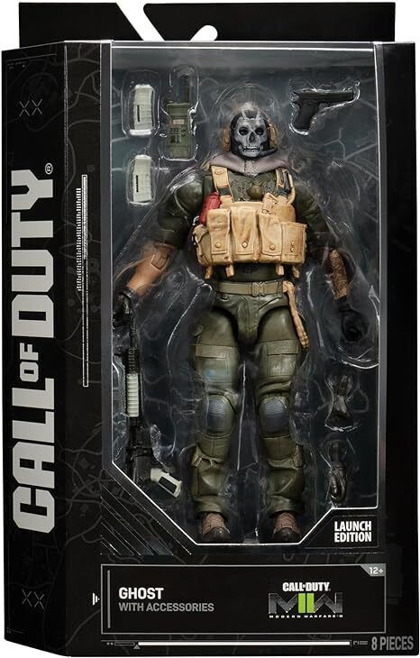 Call of Duty Ghost Articulated Figure Swappable Hands & Weapons [Incomplete]