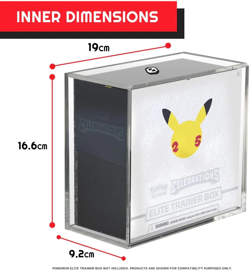 Evoretro - Acrylic Display Stand - Pokemon Elite Trainer Box Display