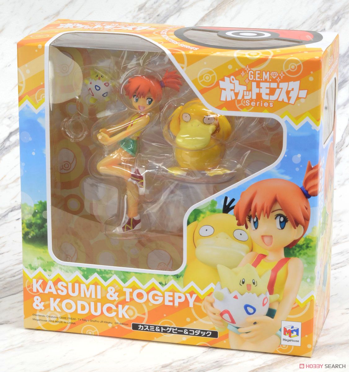 G.E.M. Series Pokemon Misty Togepi Psyduck Figure MegaHouse