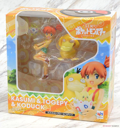 G.E.M. Series Pokemon Misty Togepi Psyduck Figure MegaHouse