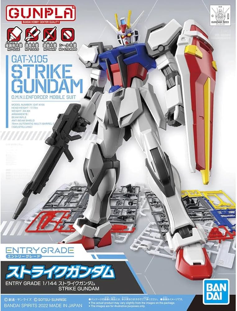 GAT-X105 Strike Gundam O.M.N.I Enforcer Moble Suit - Model Kit