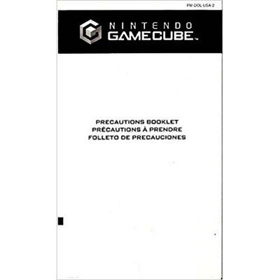 Gamecube: Nintendo Gamecube Precautions Booklet