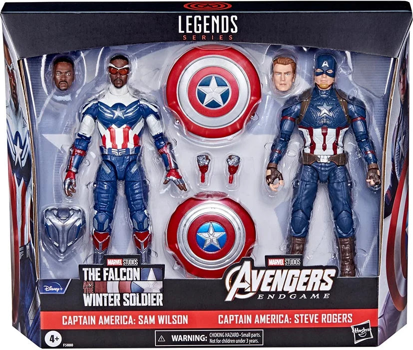 Marvel Legends Series - Captain America Sam Wilson & Steve Rogers -