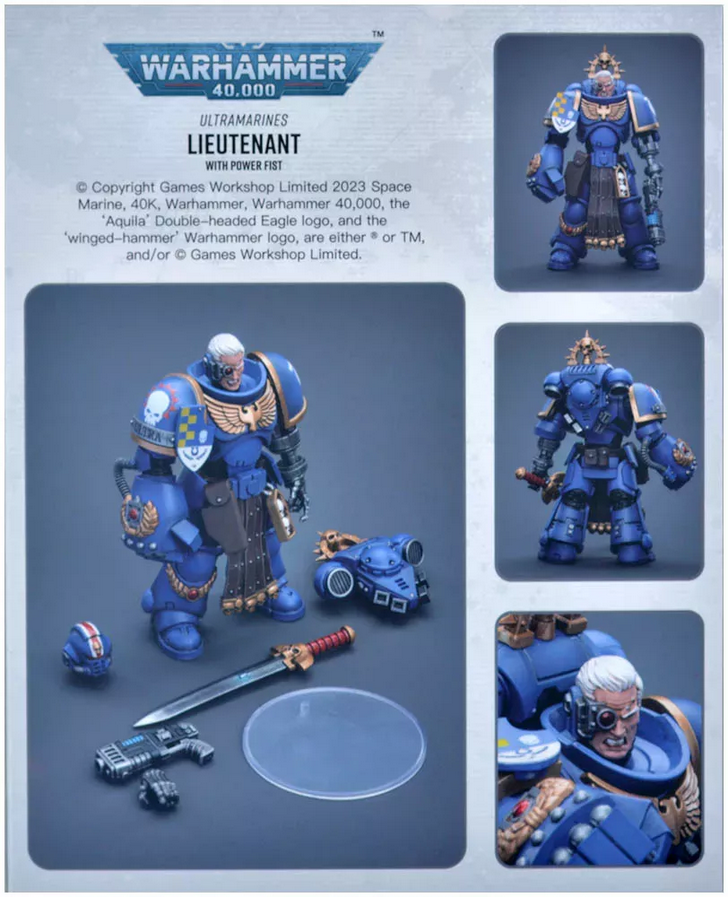 Lieutenant with Power Fist Ultramarines - Joy Toy