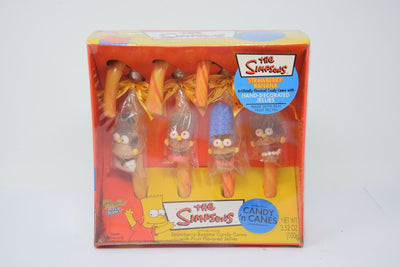 The Simpsons candy n canes Confectionery collectable Strawberry banana
