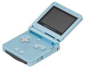 Game Boy Advance SP - (Pearl Blue) (AGS-101)