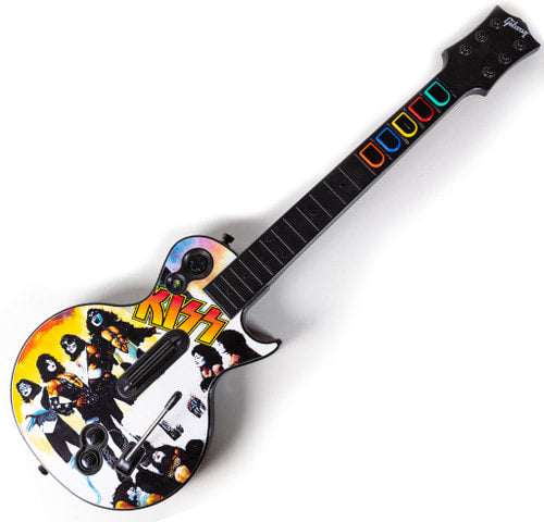 Guitar Hero Wireless Les Paul Controller - Kiss Face Plate - no dongle (NTSC)
