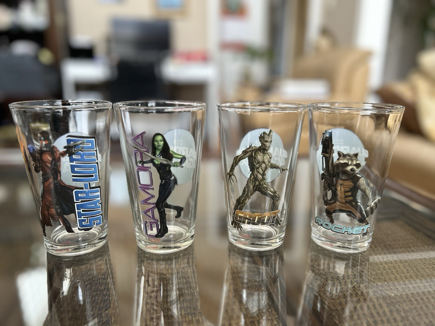 Guardians of The Galaxy - Set of Four Glasses