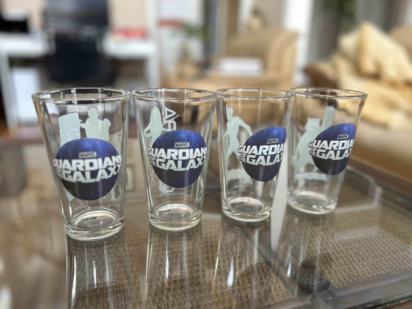 Guardians of The Galaxy - Set of Four Glasses
