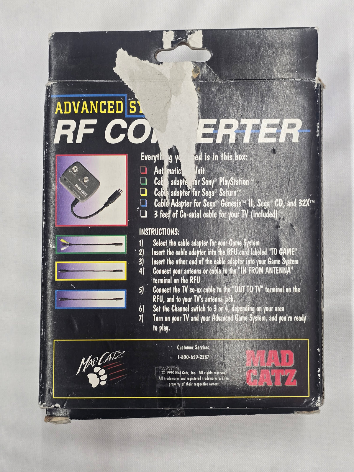 Automatic Advanced System RF Converter for Playstation, Sega Saturn, Genesis ii, Sega CD, 32X (NTSC)