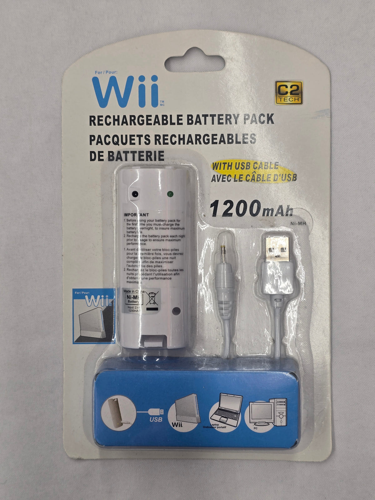 Wii Rechargable Battery Pack - C2 Tech (NTSC)