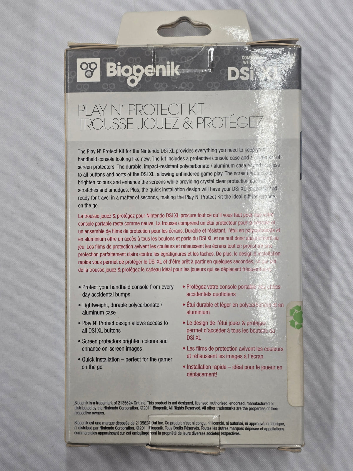 DSi XL  Play N' Protect Kit - Biogenik (NTSC)