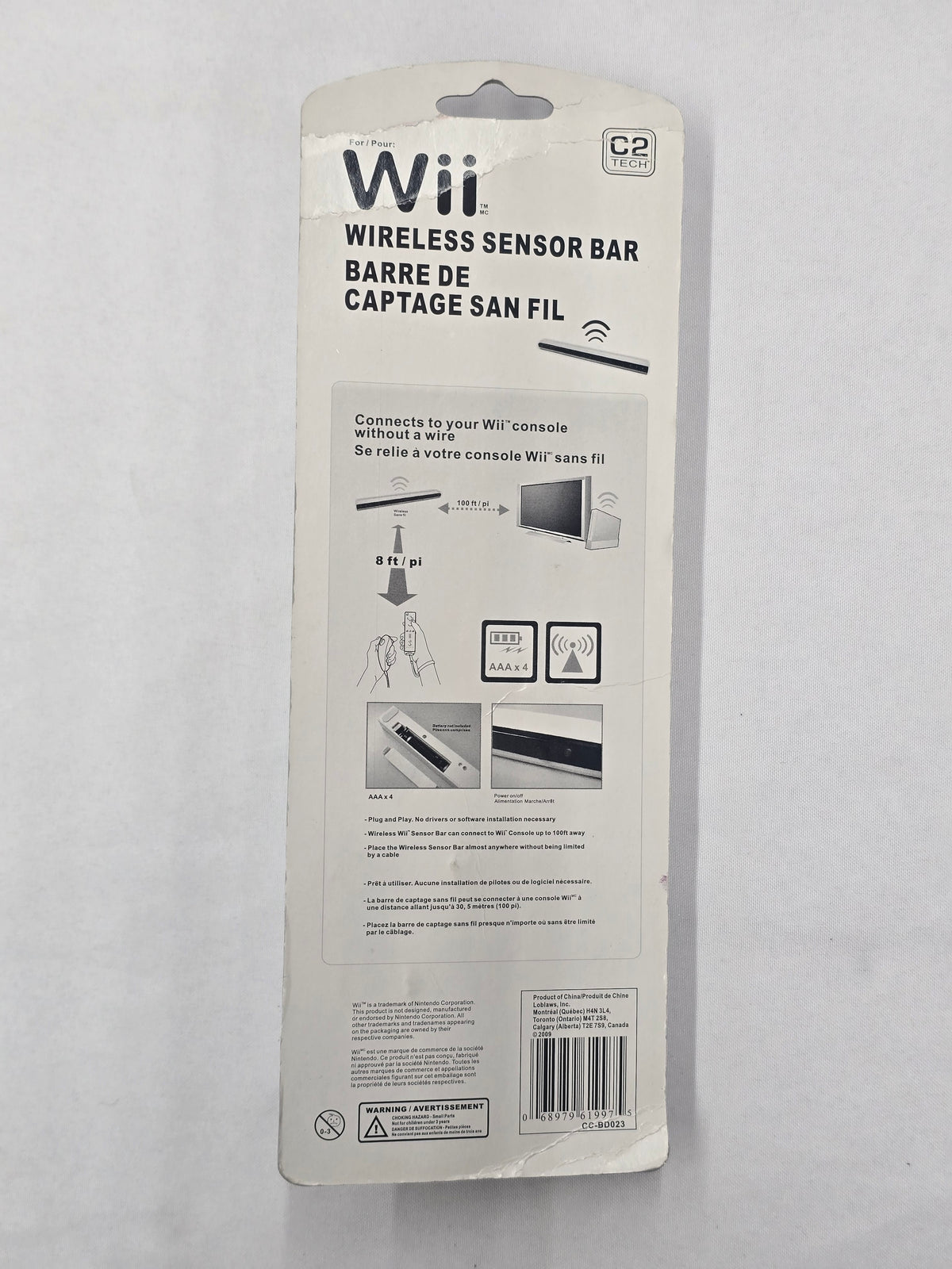 Wii Wireless Sensor Bar - C2 Tech (NTSC)