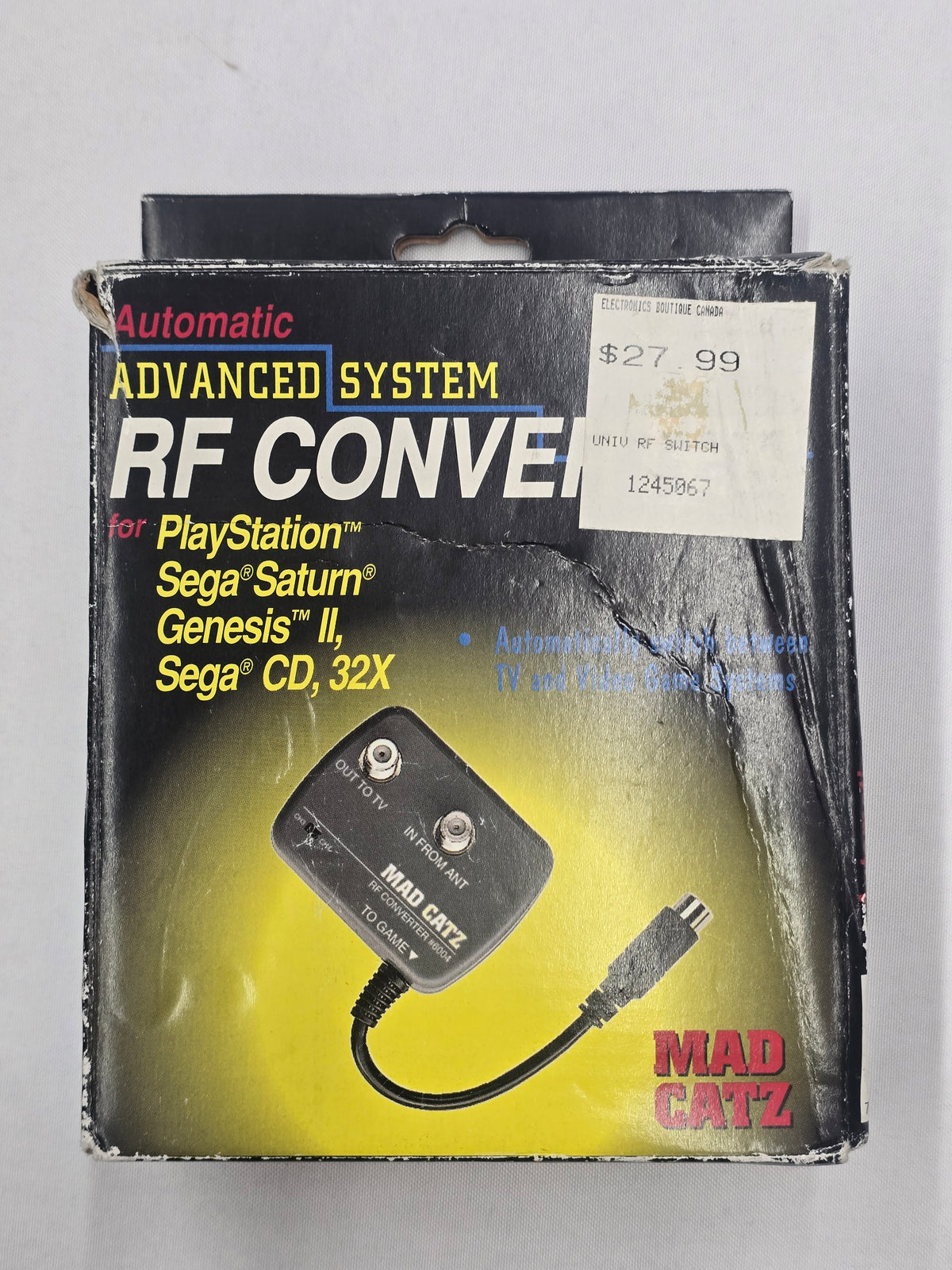 Automatic Advanced System RF Converter for Playstation, Sega Saturn, Genesis ii, Sega CD, 32X (NTSC)